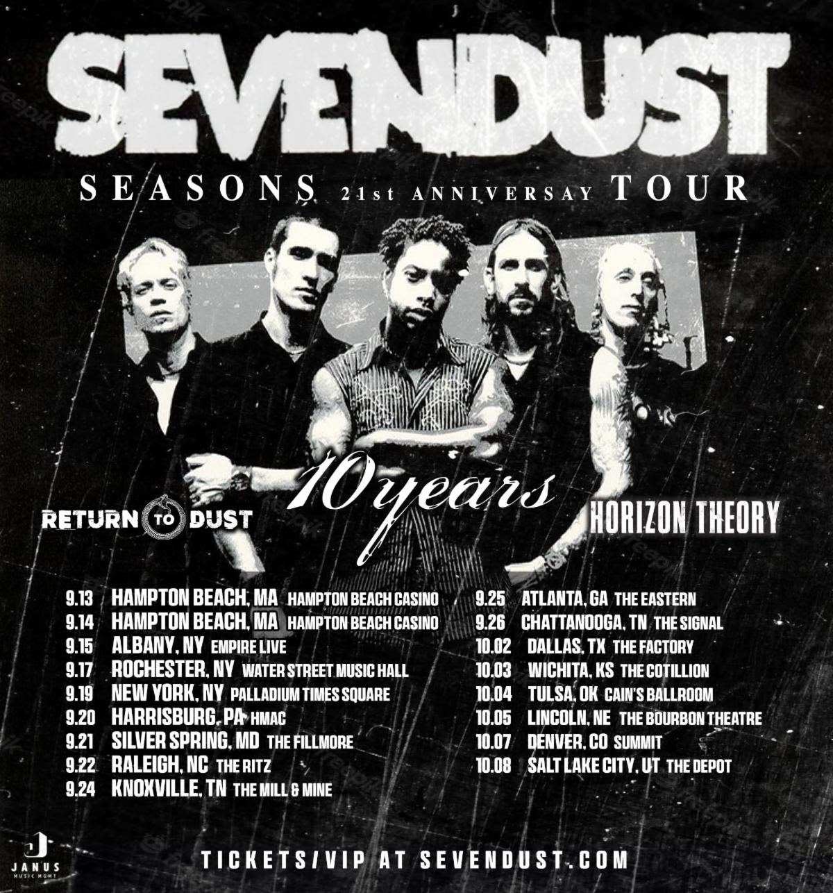 Sevendust Announce ‘Seasons’ 21st Anniversary Tour