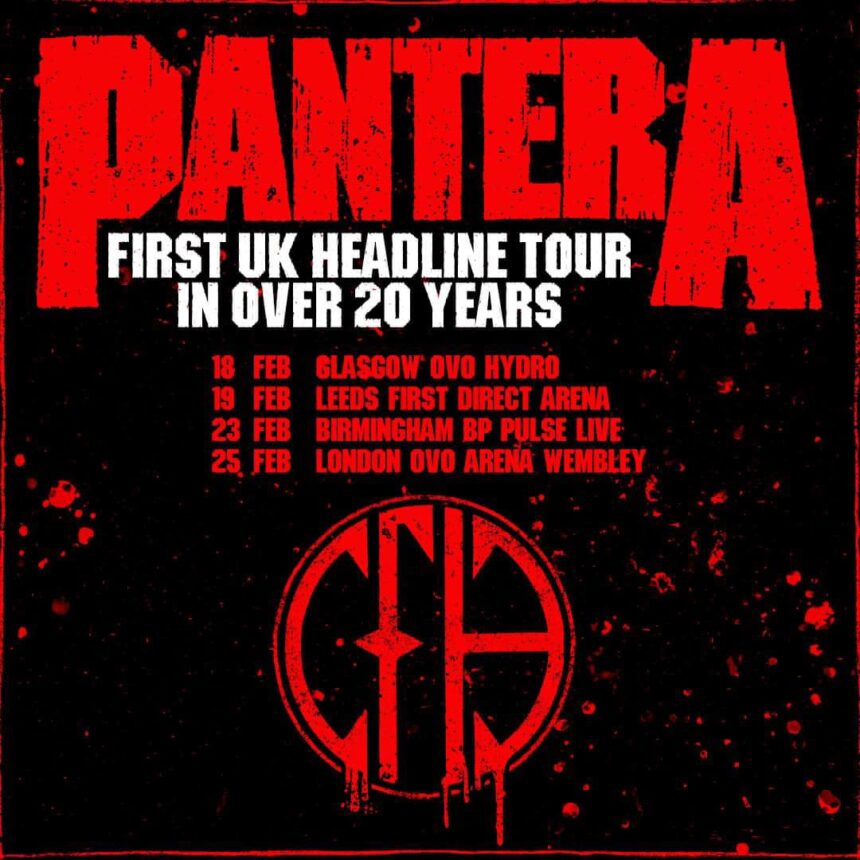 Pantera Announce First UK, Ireland Tour Dates in Over 20 Years