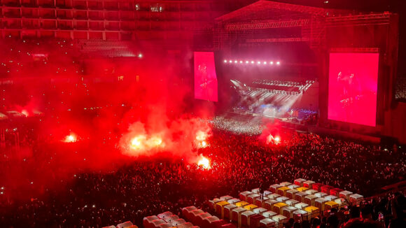 System of a Down fans fireworks pyro Lima Peru 2025 System of a Down fans fireworks pyro Lima Peru 2025