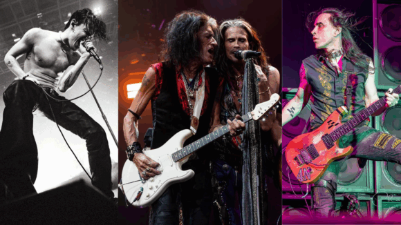 Aerosmith Steven Tyler Joe Perry Yungblud Nuno Bettencourt Ozzy Osbourne 2025 MTV VMAs Aerosmith Steven Tyler Joe Perry Yungblud Nuno Bettencourt Ozzy Osbourne 2025 MTV VMAs