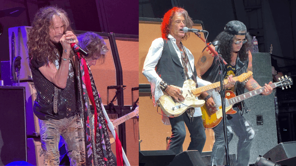 Steven Tyler Joe Perry Aerosmith Slash Guns N' Roses Hollywood Bowl Los Angeles 2025
