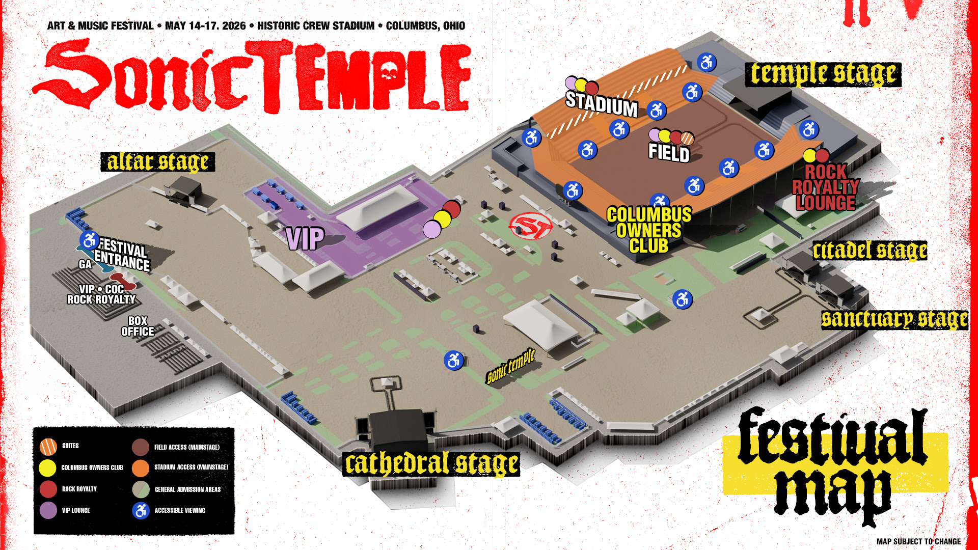 Sonic Temple 2026 Lineup Announced: Tool, Shinedown, My Chemical