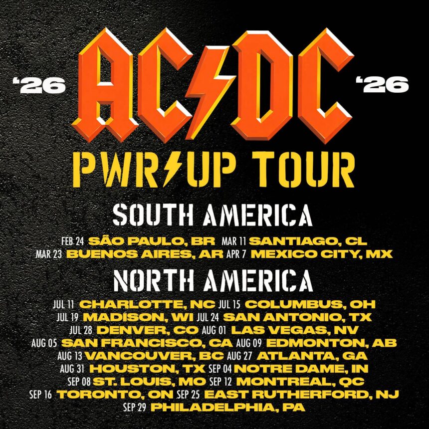 AC/DC Announce 2026 World Tour Dates