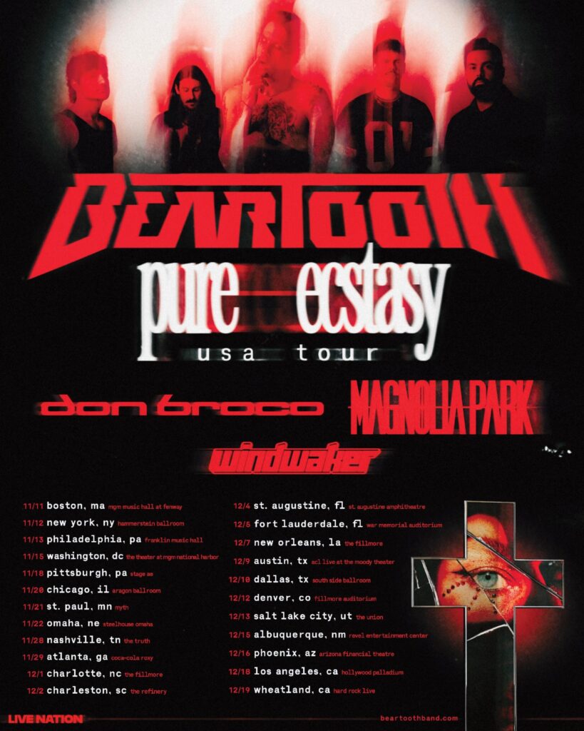 Beartooth Don Brocco Magnolia Park 2026 tour dates United States